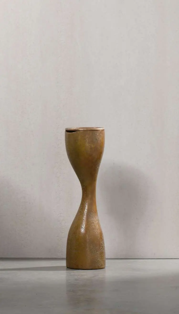 Cendrier Quinta · bronze patiné