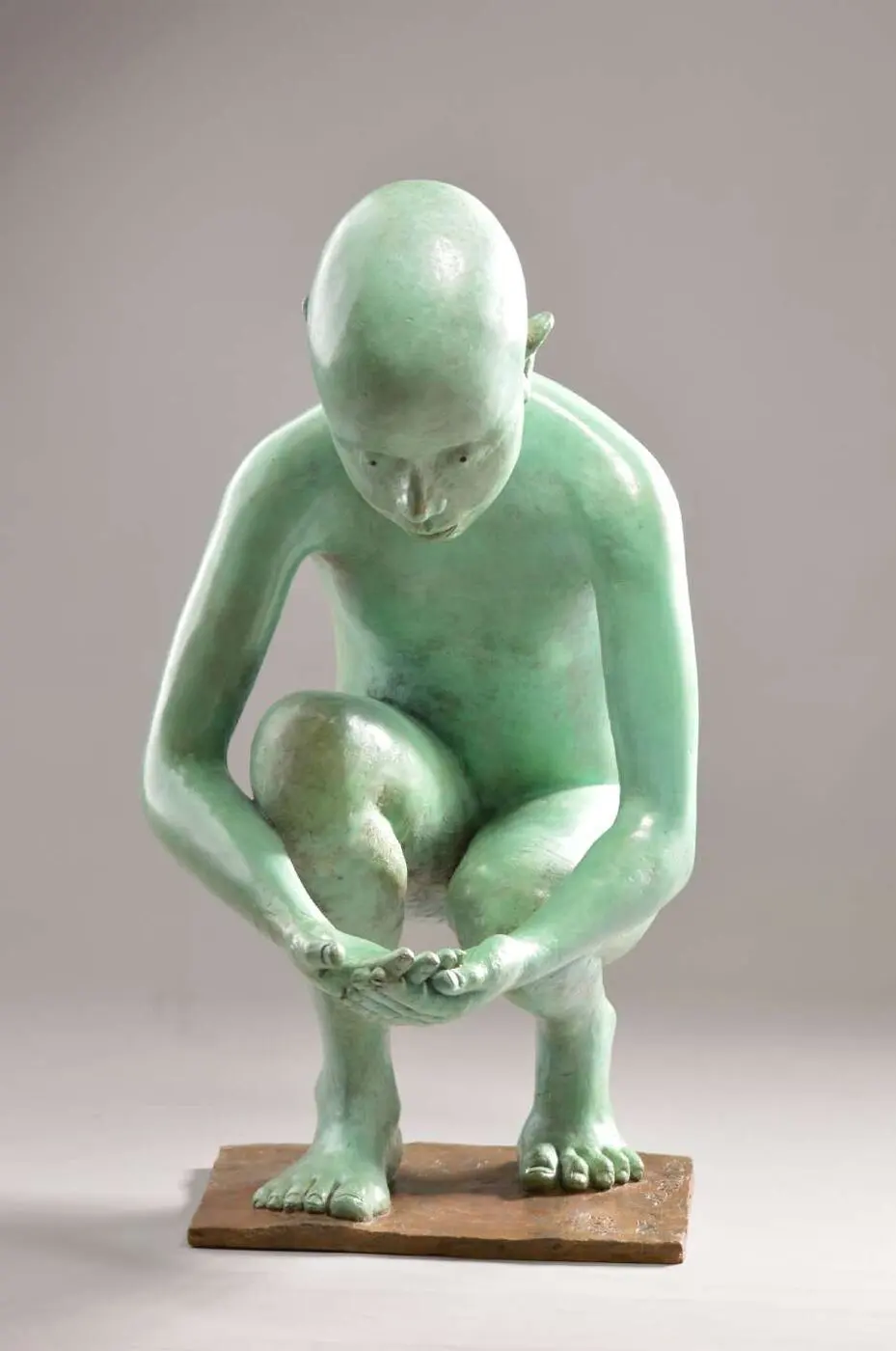 Sculpture · bronze patiné vert · Loïc Bodin