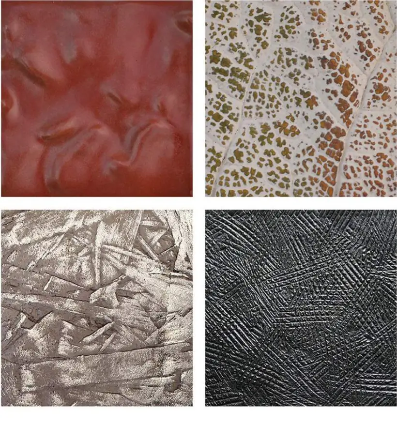 Palette de patines sur bronze