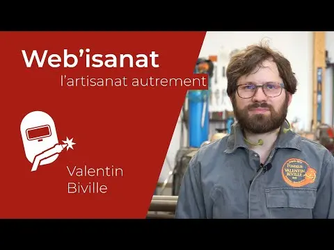 Vignette du reportage vidéo Web'isanat dans la fonderie de Valentin Biville